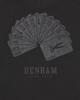 Denham T-Shirt met backprint Aces High Tee 01-25-10-52-090 Zwart
