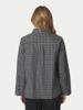 Neo Noir, blouse in een ruit met steentjes, blauw