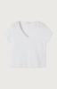 American Vintage, t-shirt v-hals, wit