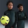 Nike academy voetbaltrainingstop met dri-fit, lange mouwen en korte rits voor kids