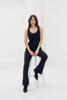 Studio Anneloes Flair Bonded Trousers 02309 Dark blue