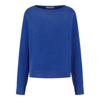 In Shape, trui chenille met metallic draad, kobaltblauw