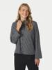 Neo Noir, blouse in een ruit met steentjes, blauw