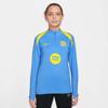 Nike fc barcelona dri‑fit strike drill top – junior / kids