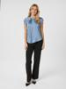 Neo Noir Drapy Satin Blouse