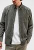 Butcher of Blue, M2424017 Robby Cord Shirt-756 Granite Green