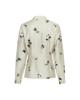 Moss Copenhagen, Blouse lange mouw met print, ecru/bloem