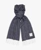 Profuomo Wollen Sjaal Donkerblauw PPXS30002A