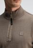 Butcher of Blue, 1926002 CLIFDEN HALF ZIP-640 Casablanca Beige