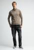 Butcher of Blue, 1926002 CLIFDEN HALF ZIP-640 Casablanca Beige