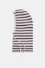 Penn & Ink, jW25B357 Balaclava stripe, 83m/351 grey melange/aubergine