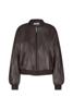 Studio Anneloes Mayte faux leather bomber 13291 8700 espresso