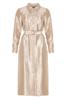 Freebird Jurk Doralee Wv-Shiny-Twill-Vis-26-1 Champagne