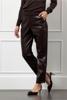Studio Anneloes Anne faux leather trousers 13280 8700 espresso