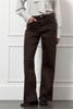 Studio Anneloes Lexie col denim trousers 13299  8700 espresso