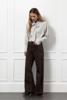 Studio Anneloes Lexie col denim trousers 13299  8700 espresso