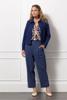 Studio Anneloes Otis herringbone trousers 13109 6502 Ink Blue