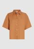 Circle of Trust, blouse korte mouw, oranje/roest