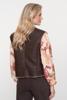 Geisha, 55847 Gilet imitatie lammy + zip, 775 brown/cream