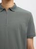 Selected Homme Polo met rits 16079026 Agave Green