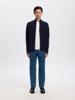 Selected Homme Trui met rits 16096883 Blauw
