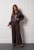 Studio Anneloes Mayte faux leather bomber 13291 8700 espresso
