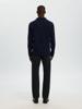 Selected Homme Wollen Overshirt Donkerblauw