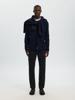 Selected Homme Wollen Overshirt Donkerblauw