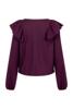 Studio Anneloes Jezz ruffle top 13367 Blackberry