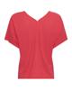 MSCH Copenhagen, t-shirt met korte mouw en v-hals, rood