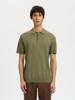 Selected Homme Gebreide Polo 16092437 Diep Groen