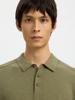 Selected Homme Gebreide Polo 16092437 Diep Groen