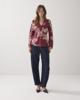 Summum, 2s3392-12338 Blouse v-neck tiger print, 558 merlot
