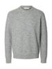 Selected Homme Alpaca-Wolmix Trui 16086699 Light Grey Melange
