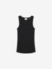 Catwalk Junkie, 2402010001 Scoop neck rib singlet, 100 black