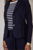 Studio Anneloes Bright bonded blazer  94811 6900 Dark Blue