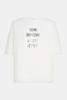 Penn & Ink, T-shirt print tekst, ecru