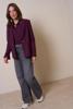 Studio Anneloes Mari bonded blazer 13352 Blackberry