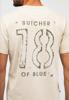 Butcher of Blue T-Shirt Army 18 Stencil Tee M2522002 Beige Grey