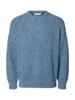 Selected Homme  Gebreide Trui met ronde hals 16098367 Blue Horizon