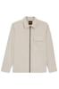 BOSS Overshirt Lorum met rits 50553706 grijs