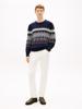 Tommy Hilfiger Fair Isle trui van lamswolmix MW0MW408440A4 Navy Blue