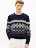 Tommy Hilfiger Fair Isle trui van lamswolmix MW0MW408440A4 Navy Blue