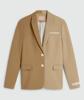 JOSH V Suus Hoodie oversized two-tone blazer JV-2512-0305 Khaki light camel