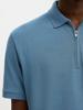 Selected Homme Polo met rits 16079026 Blue Mirage