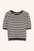 By-Bar, t-shirt korte mouw streep, zwart/wit