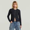 G-Star, D28727-D107 2 way slim rib r t l\s cardigan wmn, C742 salute