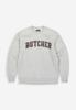 Butcher of Blue, sweater met 'Butcher' patch, grijs