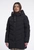 Rino & Pelle, puffed jacket met afritsbare capuchon, zwart