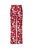 Studio Anneloes Marilon flower trousers 13660 Ruby rood-ecru